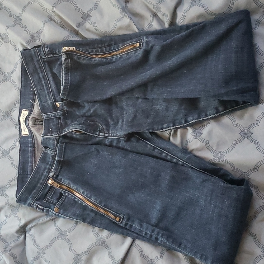 Madewell zipper ankle jeans